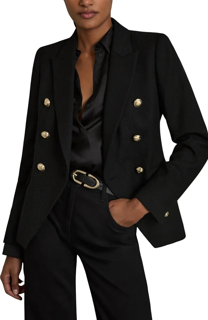 Tally Double Breasted Wool Blend Blazer | Nordstrom