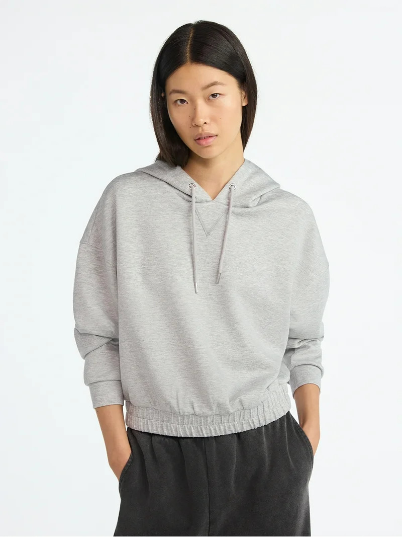 Scoop Women's New Scubaknit Pullover Hoodie, Sizes XS-XXL | Walmart (US)