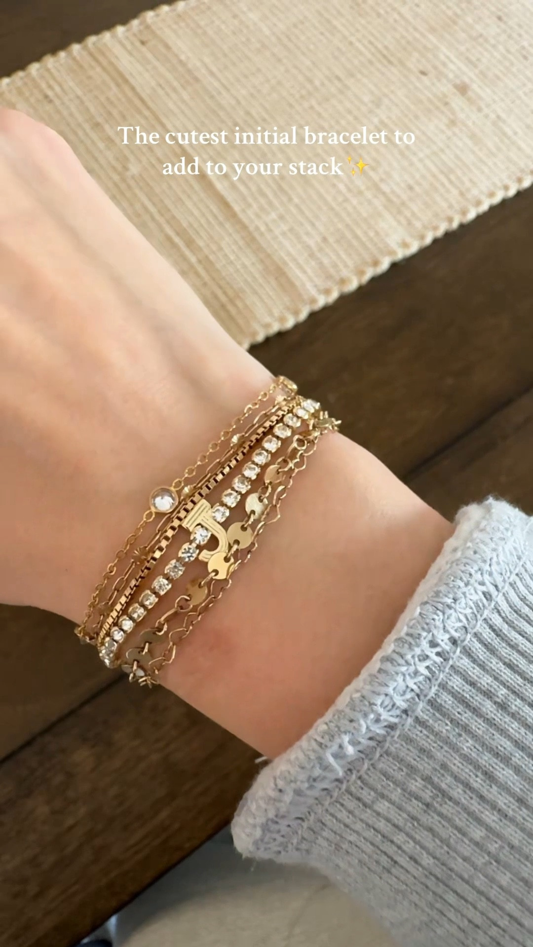 Cutest initial bracelet and super affordable!  

#LTKFindsUnder50 #LTKFindsUnder100 #LTKSaleAlert