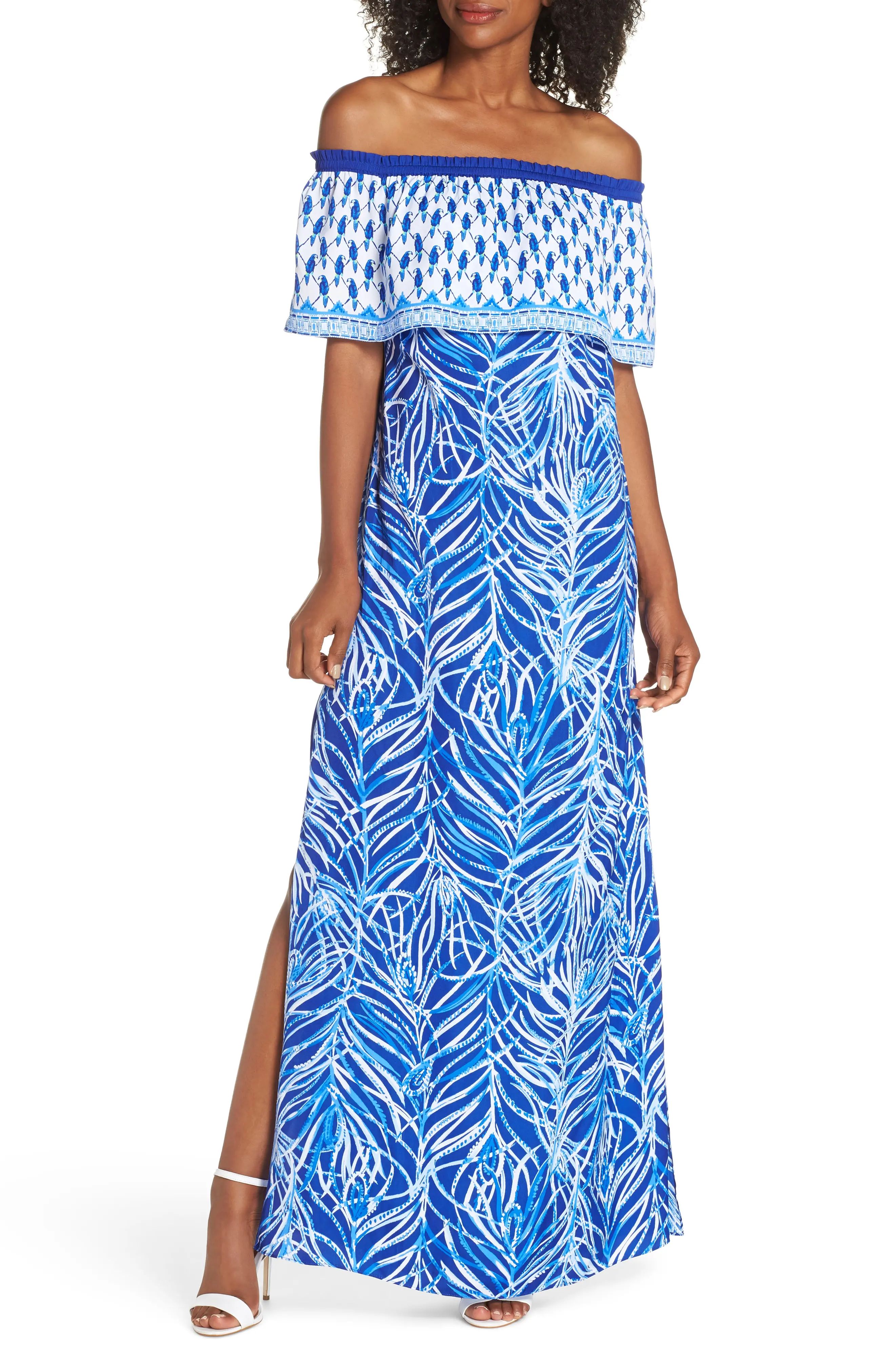 Lilly Pulitzer® Alicia Off the Shoulder Maxi Dress | Nordstrom