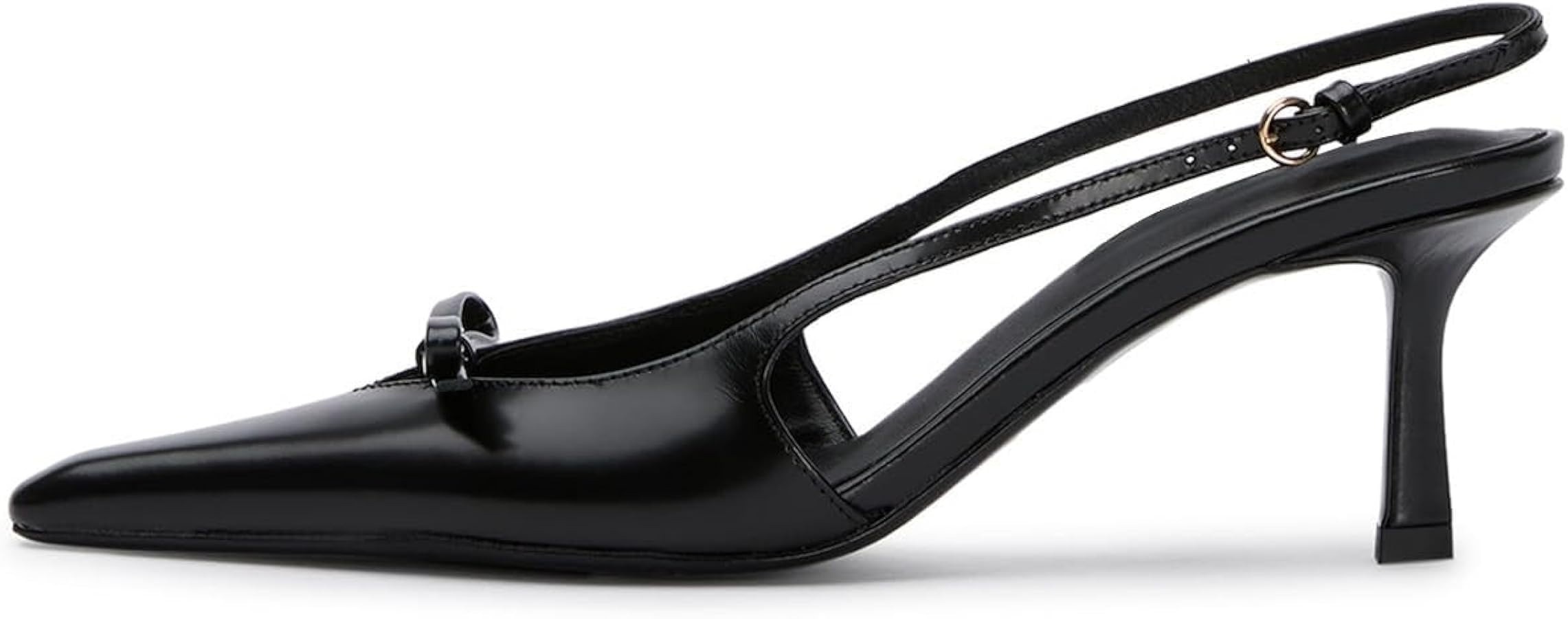 MAVMAX Slingback Heels for Women Kitten Heels with Bow Pointed Close Toe Pumps Dress Party Heeled... | Amazon (US)