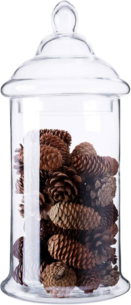 Diamond Star Clear Glass Apothecary Jars with Lids Decorative Wedding Centerpiece Storage Caniste... | Amazon (US)