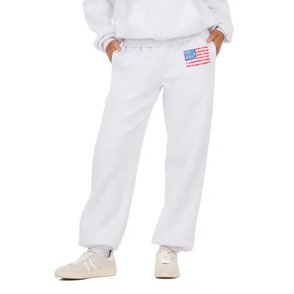 Forever 21 Women's and Women's Plus Americana Fleece Jogger Sweatpants, Sizes XXS-4X | Walmart (US)