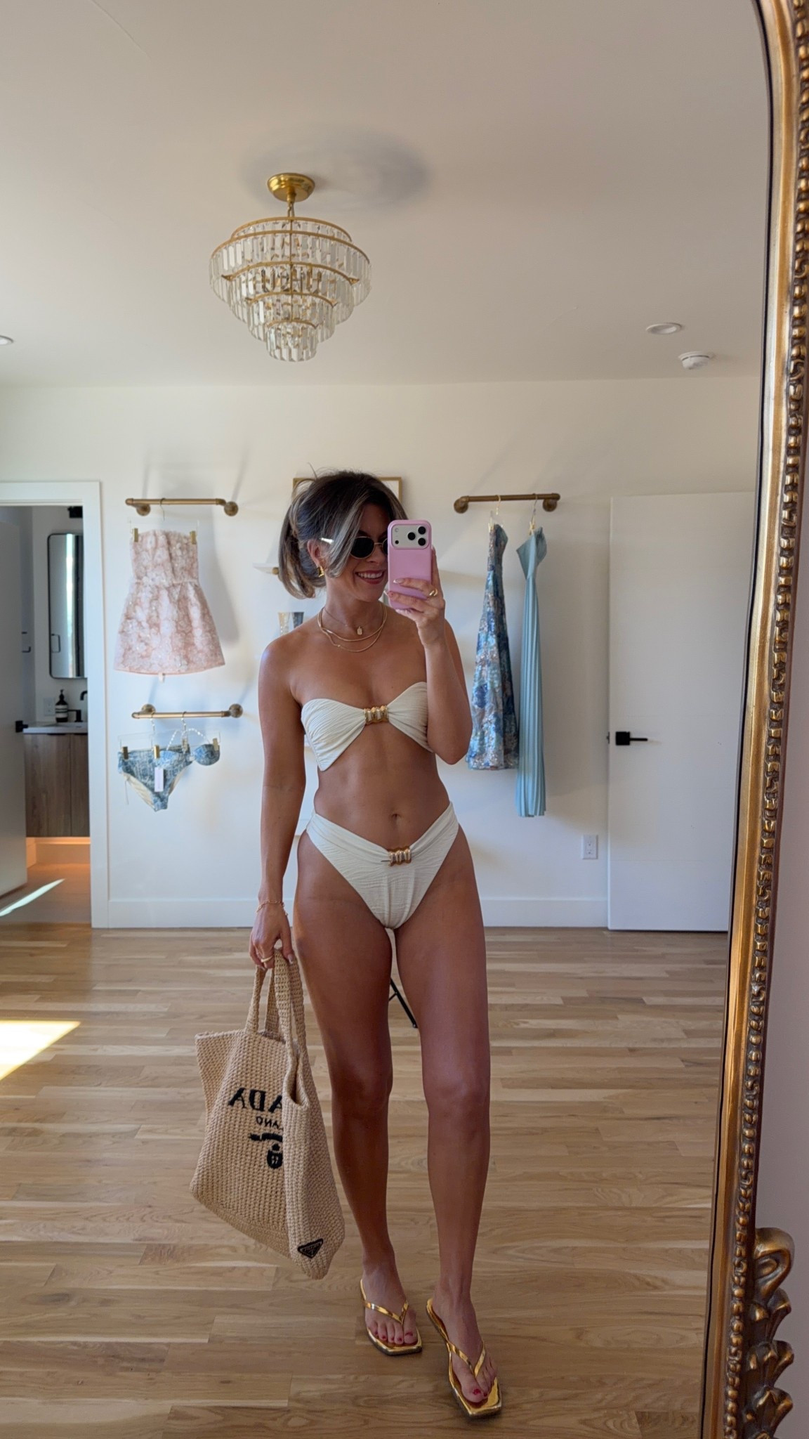 Resortwear and swim looks summer destination white bikini

Electric picks code: emerson20

Wearing my usual small/2 in most
Medium in bikini bottoms

Resortwear
Swimwear
Bikini
Beach
Pool day
Destination
Summer vacation

#LTKgrwm #LTKTravel #LTKSeasonal