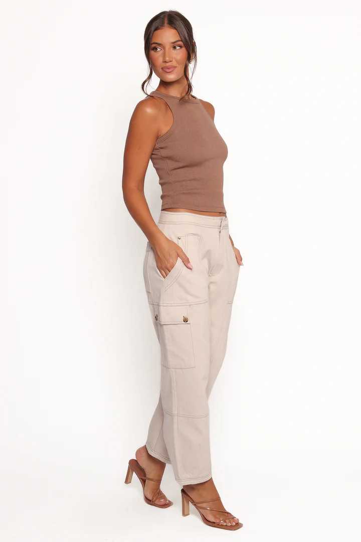 Kiah Cargo Pant - Ecru | Petal & Pup (US)