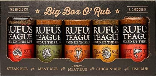 Rufus Teague - Big Box O' Rub Variety Pack - Premium BBQ Rub - 5 Bottles | Amazon (US)