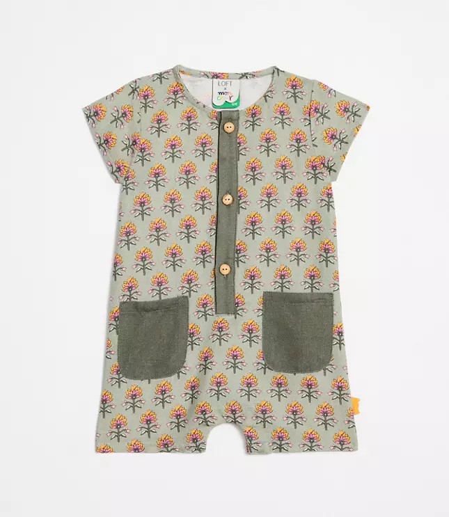 LOFT x Mon Coeur Linen Garden Romper | LOFT