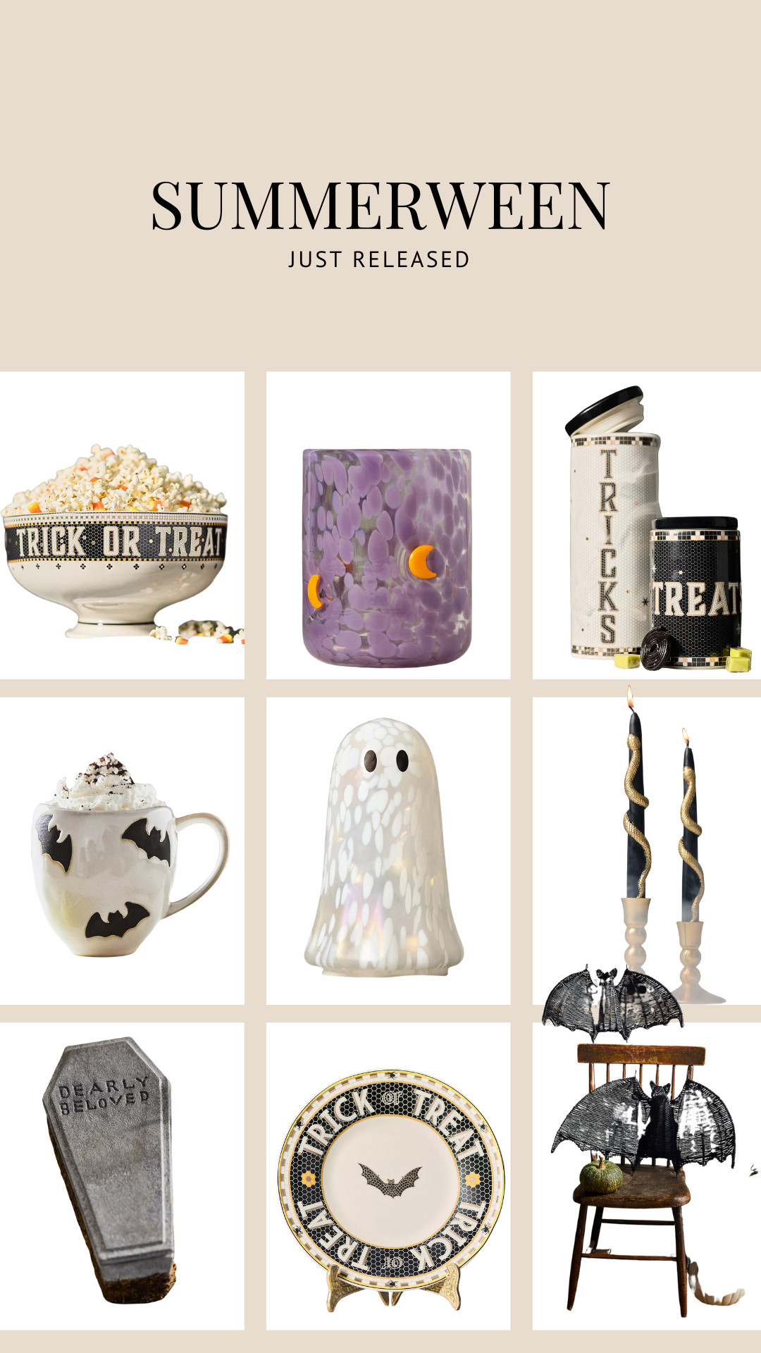 halloween in the summer! summerween collections have just launched! anthro does it best 

 #LTKSeasonal #LTKU #LTKHome