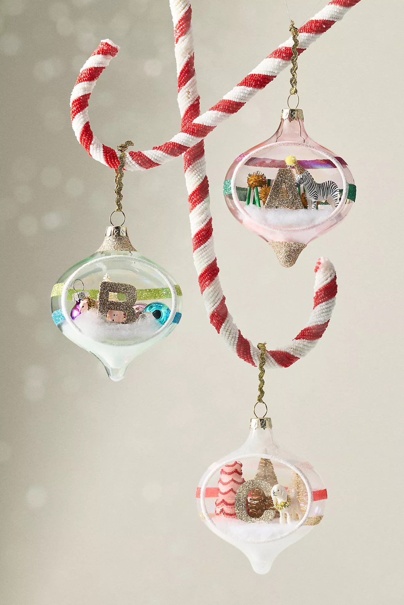 Party Animal Monogram Ornament | Anthropologie (US)