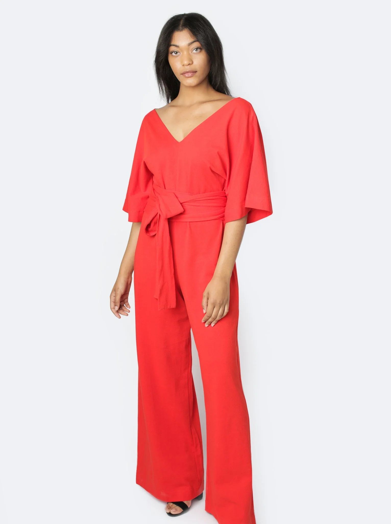 Rosario Flutter Sleeve Jumpsuit | ABLE