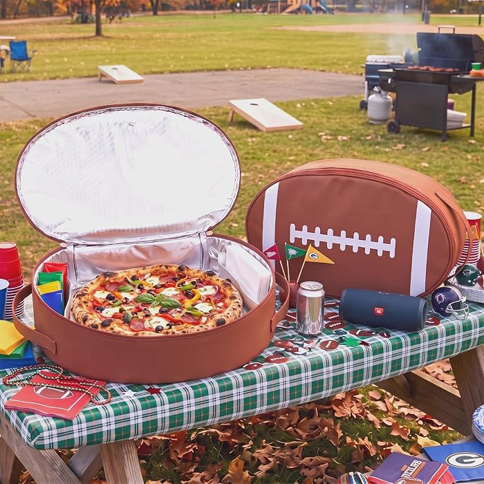 Geetery Football Tailgate Party Decor Essentials Large Football Cooler Bag | Amazon (US)