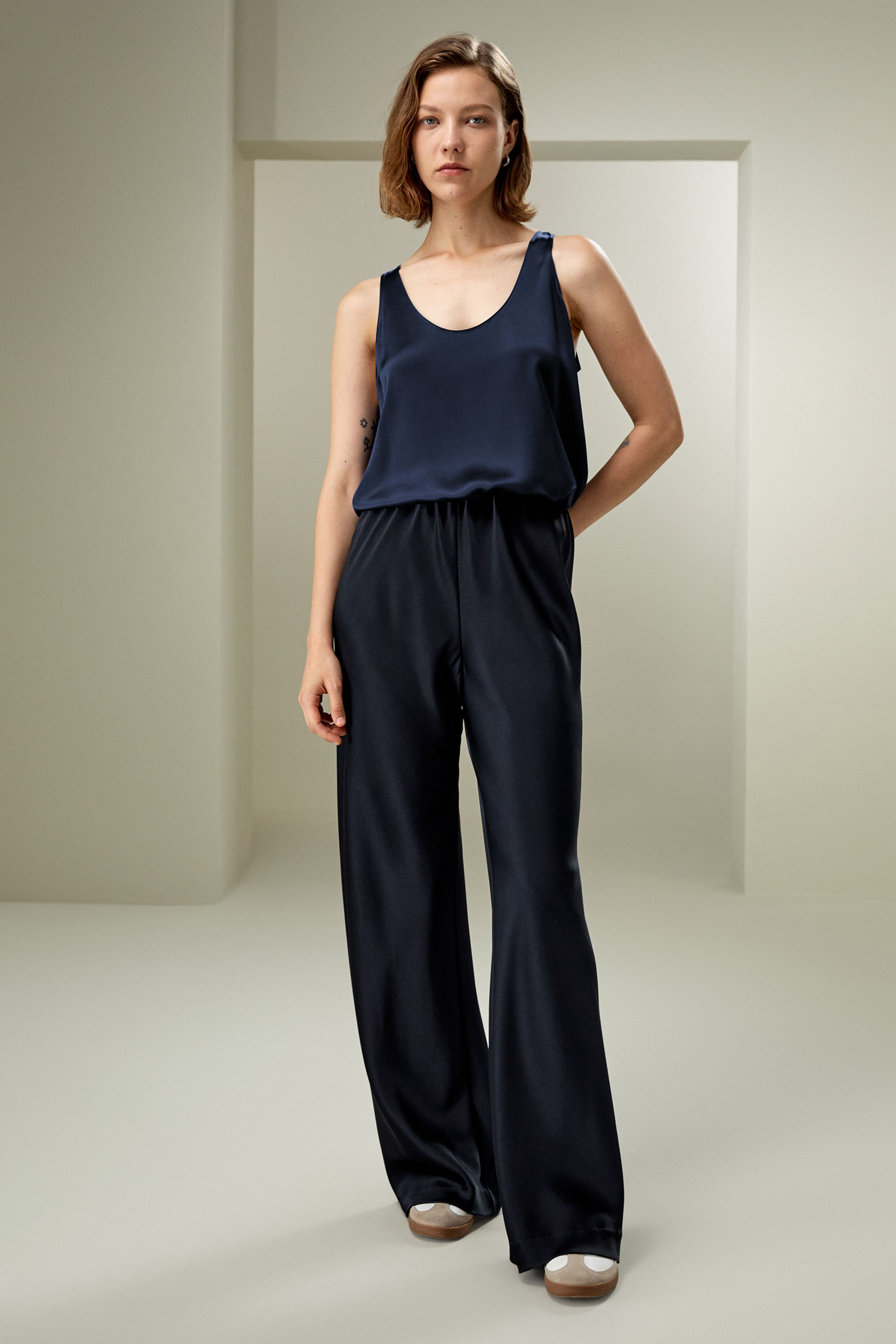 Full bias cut silk pants | LilySilk