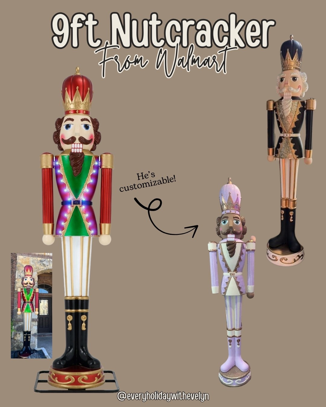 BACK IN STOCK! Walmarts viral 9ft nutcracker is back in stock for the season!! New Walmart Christmas decor 

#LTKSeasonal #LTKHome