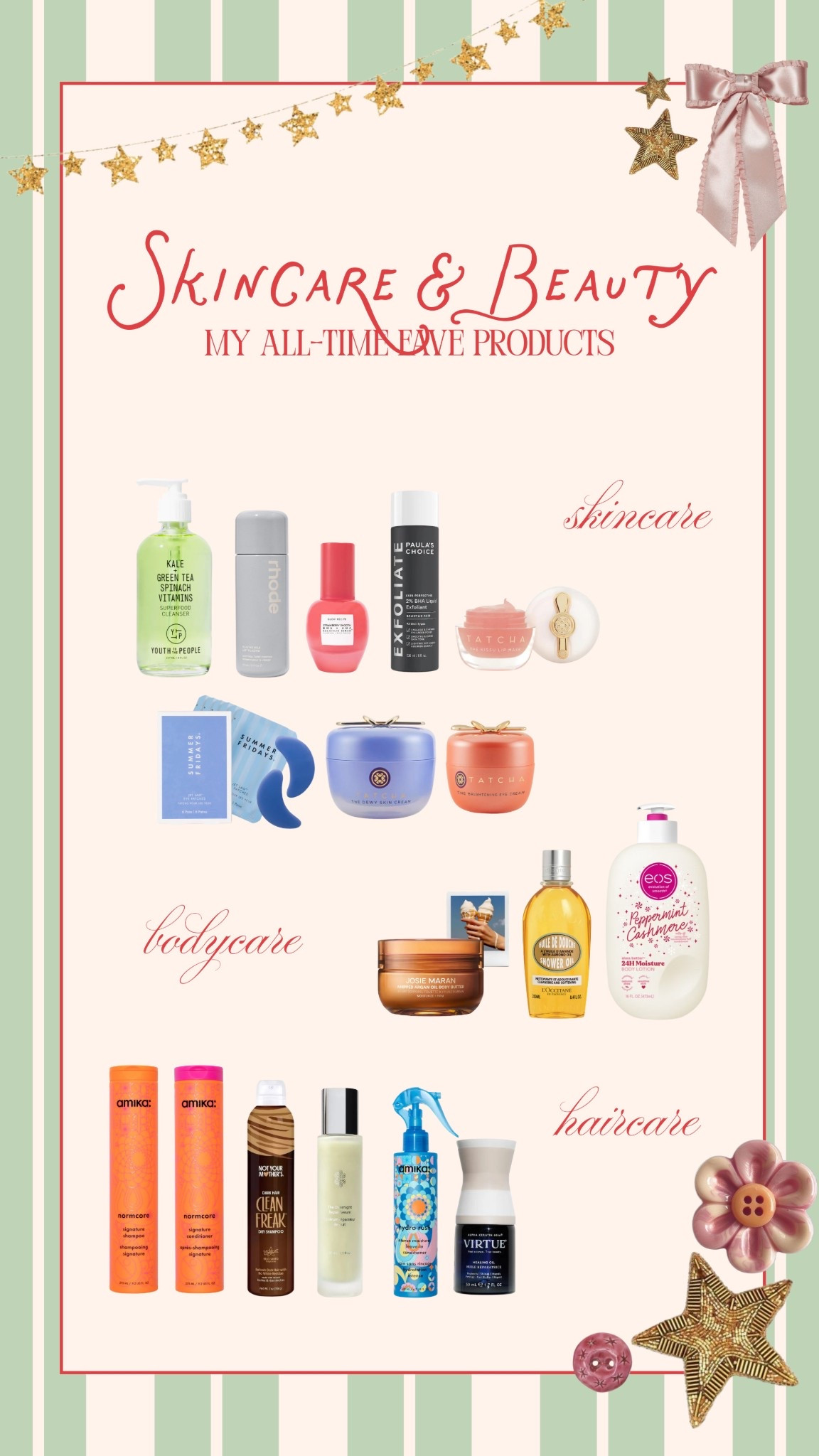 what I’m constantly restocking!!🫧 all of these are my top faves for daily skincare and haircare routines 🌟🩷 perfect for stocking stuffers!

#LTKmorningroutine #LTKselfcare #LTKGiftGuide