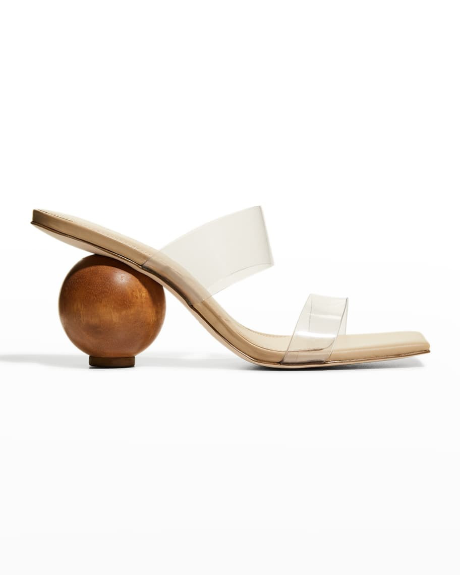 Cult Gaia Nhu Dual-Band Sphere Sandals | Neiman Marcus