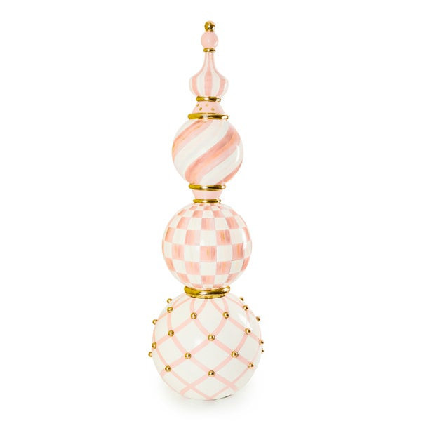 MacKenzie-Childs Rosy Check Trophy Topiary | MacKenzie-Childs