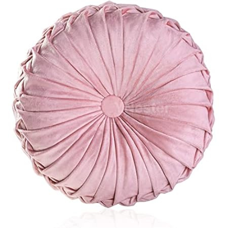 Throw Pillow for Couch Decorative 3D Pumpkin Round Velvet Cushion for Sofa Bed Chair Floor 15"X15",  | Amazon (US)