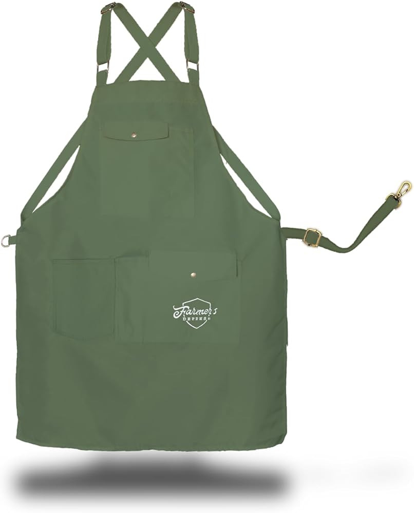 FARMER'S DEFENSE Lightweight Garden Apron with Canvas Pockets | Amazon (US)