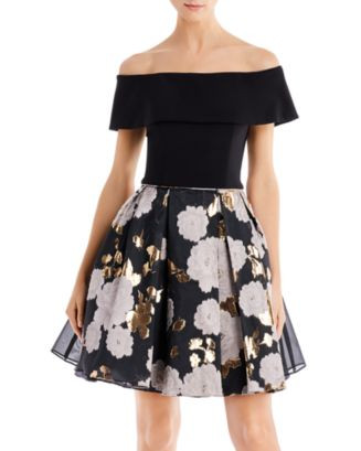 Avery G Off-the-Shoulder Organza Party Dress Women - Bloomingdale's | Bloomingdale's (US)