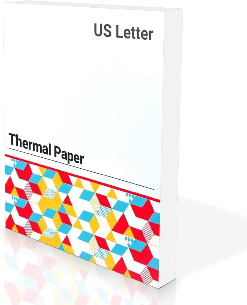 Thermal Printing Paper 8.5x11 - COLORWING US Letter Size Multipurpose Paper, Compatible for HPRT ... | Amazon (US)