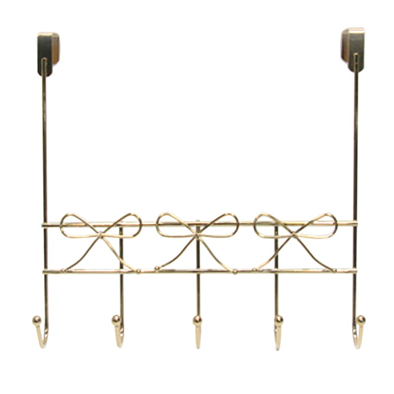 5-Hook Sophie Over the Door Hanger, French Gold | At Home