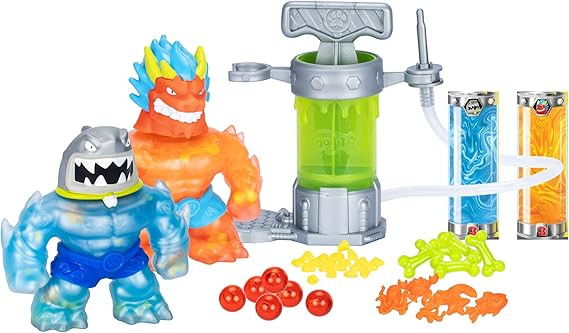 Heroes of Goo Jit Zu Hero Creator Bundle with 2 Action Figures and 6 Unique goo fillings, Mix, Fi... | Amazon (US)