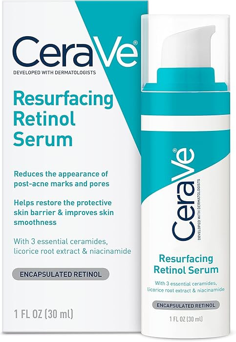 CeraVe Brightening Resurfacing Retinol Serum For Post Acne Marks, Formulated With Licorice Root E... | Amazon (US)