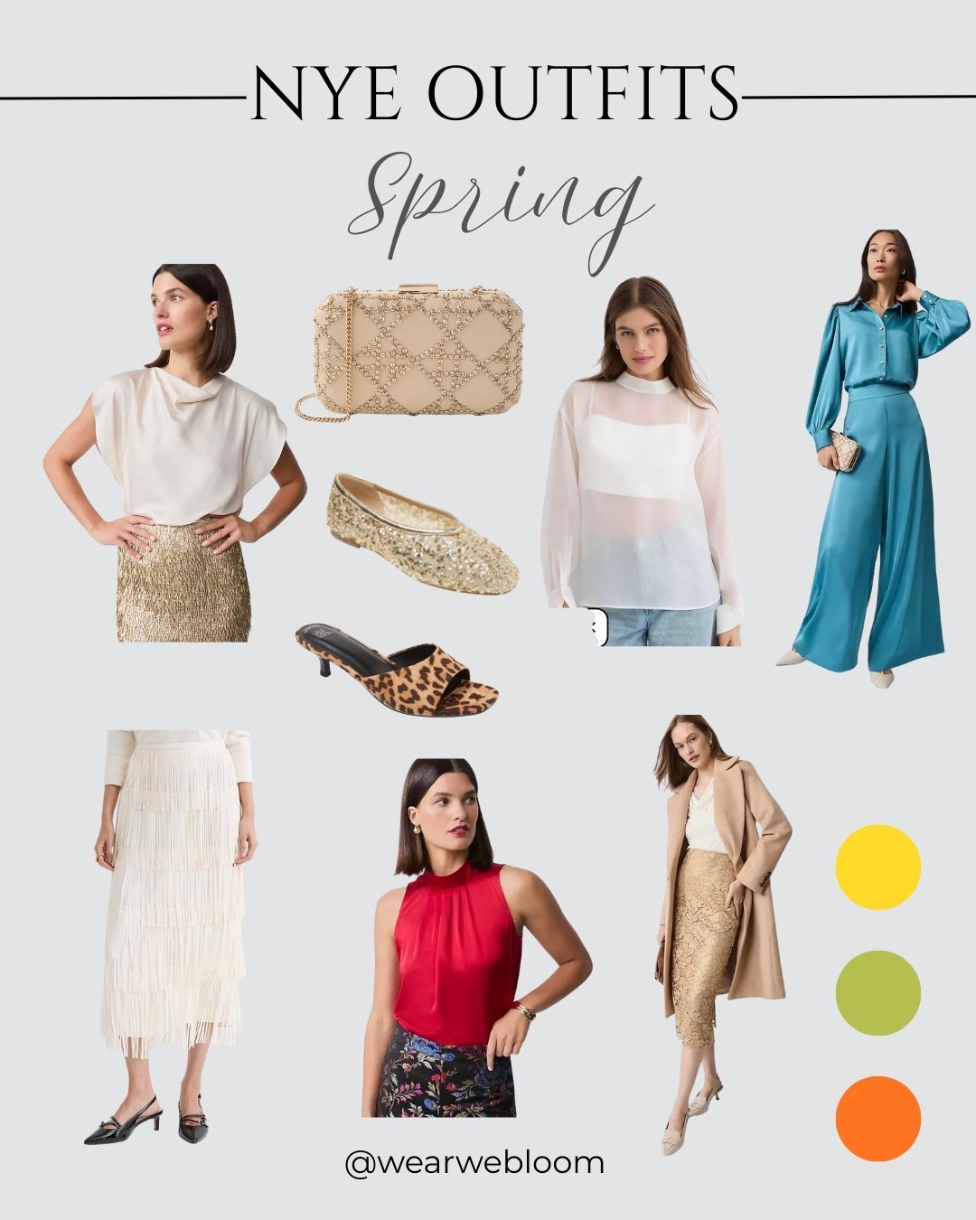 NYE outfits for the Spring Color palette 
New Year’s Eve outfit 
Holiday outfits 
True Spring 

#LTKHoliday #LTKGiftGuide