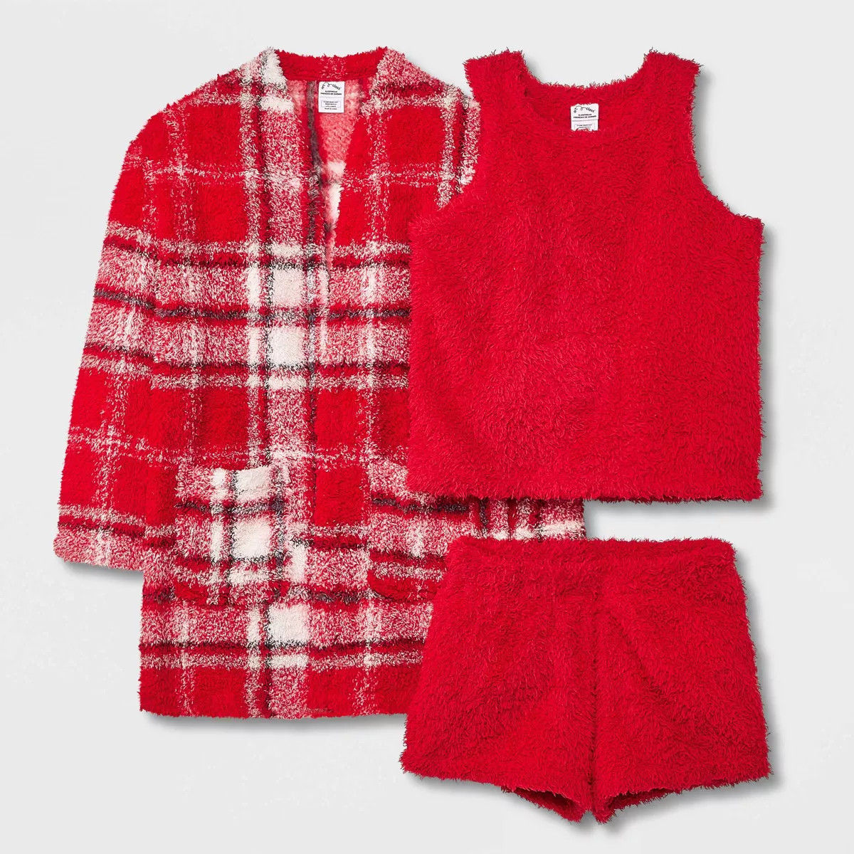 Girls' 3pc Marshmallow Fleece Pajama Set - art class™ | Target