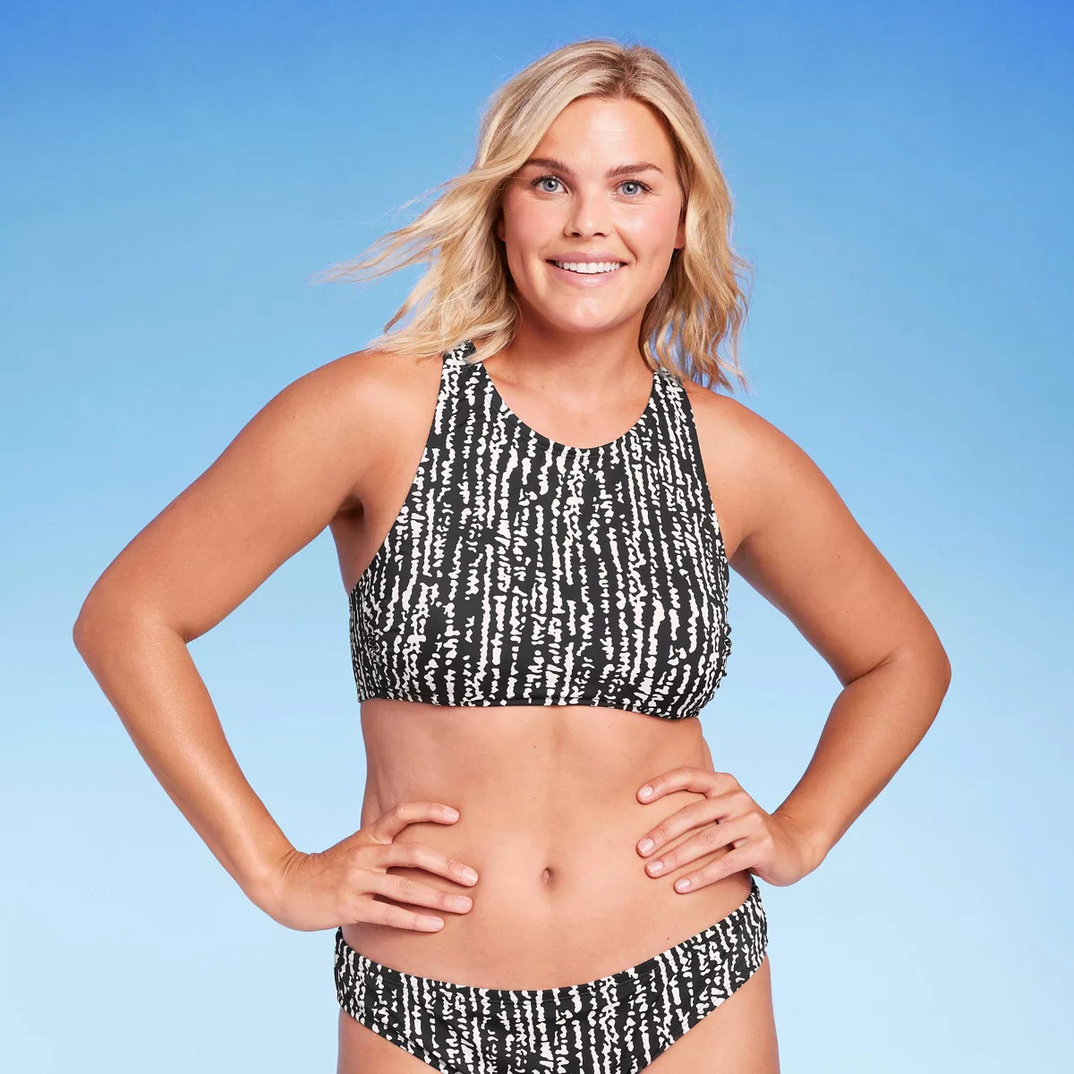 Women's High Neck Bikini Top - Kona Sol™ Black | Target