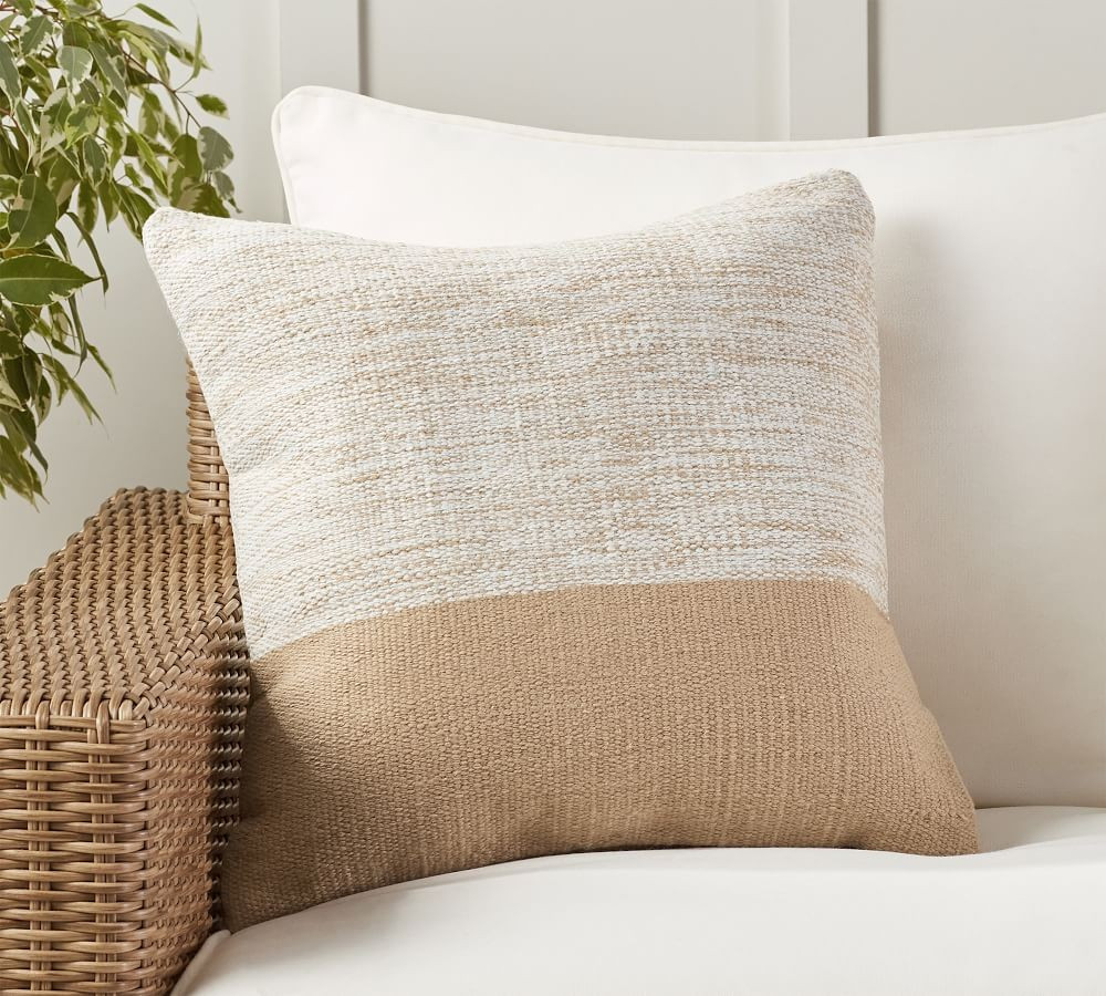 Dylan Eco-Friendly Textured Indoor/Outdoor Pillow | Pottery Barn (US)
