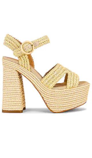 Adriana Platform Sandal in Natural | Revolve Clothing (Global)