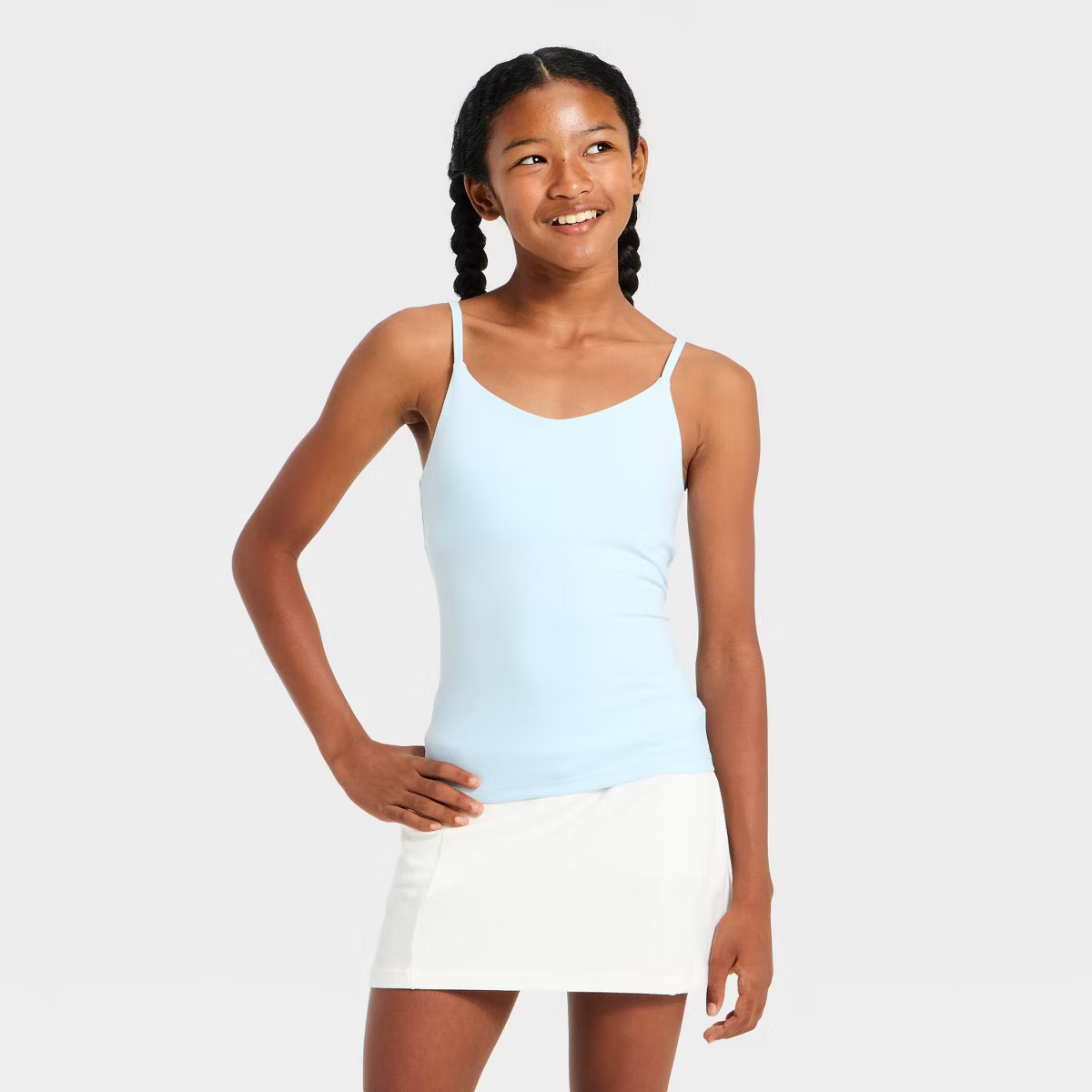 Girls' Super Soft Tank Top with Shelf Bra - art class™ | Target