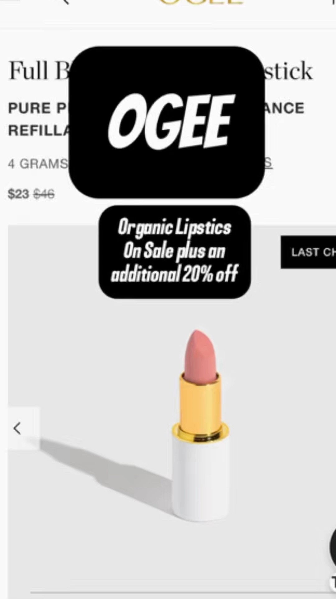 💄Ogee lipstick lovers… this deal is WILD! Clink the link to see all the colors. 

If you’ve been wanting to try Ogee’s beautiful organic lipsticks, now is the time.

💋 Regular price: $46
🏷️ On sale: $23
Then use code DEWYSKIN at checkout to bring it down to just 
🥰 $18.40!

That’s 60% off a lipstick made with organic ingredients and gorgeous, wearable shades. I don’t know how long this sale will last, so don’t walk… RUN! 🏃‍♀️

If you’ve been waiting for a sign to treat yourself, this is it. Which shade are you grabbing? 👇

#CleanBeauty #OrganicMakeup #BeautyDeals #OGEE #OrganicBeauty #CleanBeauty

#LTKBeauty #LTKSaleAlert #LTKselfcare