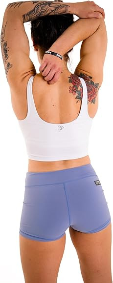 The BTTR Shorts 2.5"- Workout Mid-Rise Athletic Compression Stretch Cross fit Fitness Volleyball Gym | Amazon (US)