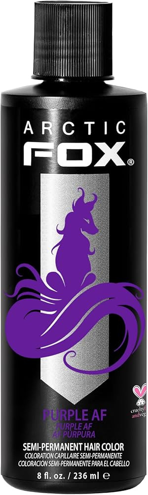 ARCTIC FOX Vegan and Cruelty-Free Semi-Permanent Hair Color Dye (8 Fl Oz, PURPLE AF) | Amazon (US)