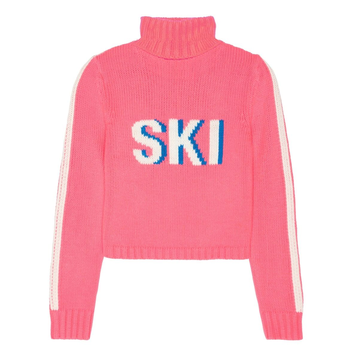 Cropped Ski Turtleneck Sweater - Pink Lady | Wolf & Badger (US)