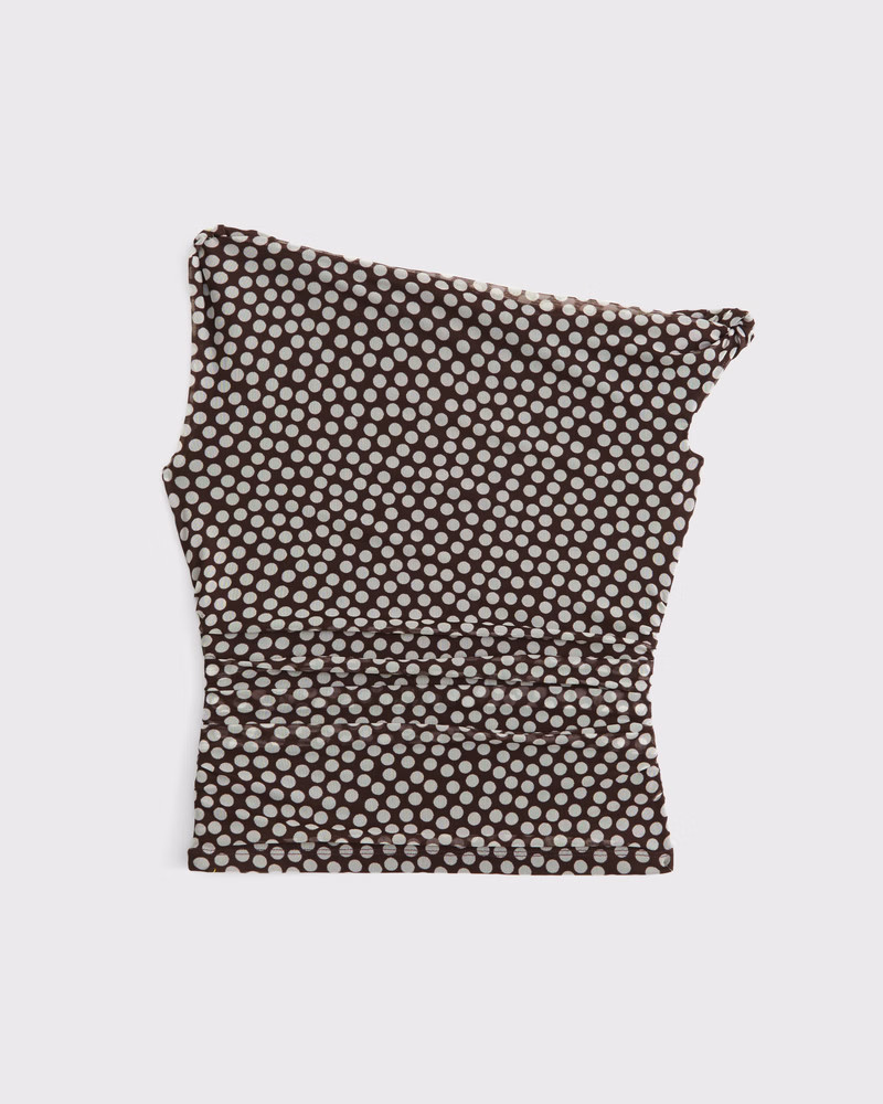 Asymmetrical Mesh Twist Top | Abercrombie & Fitch (US)