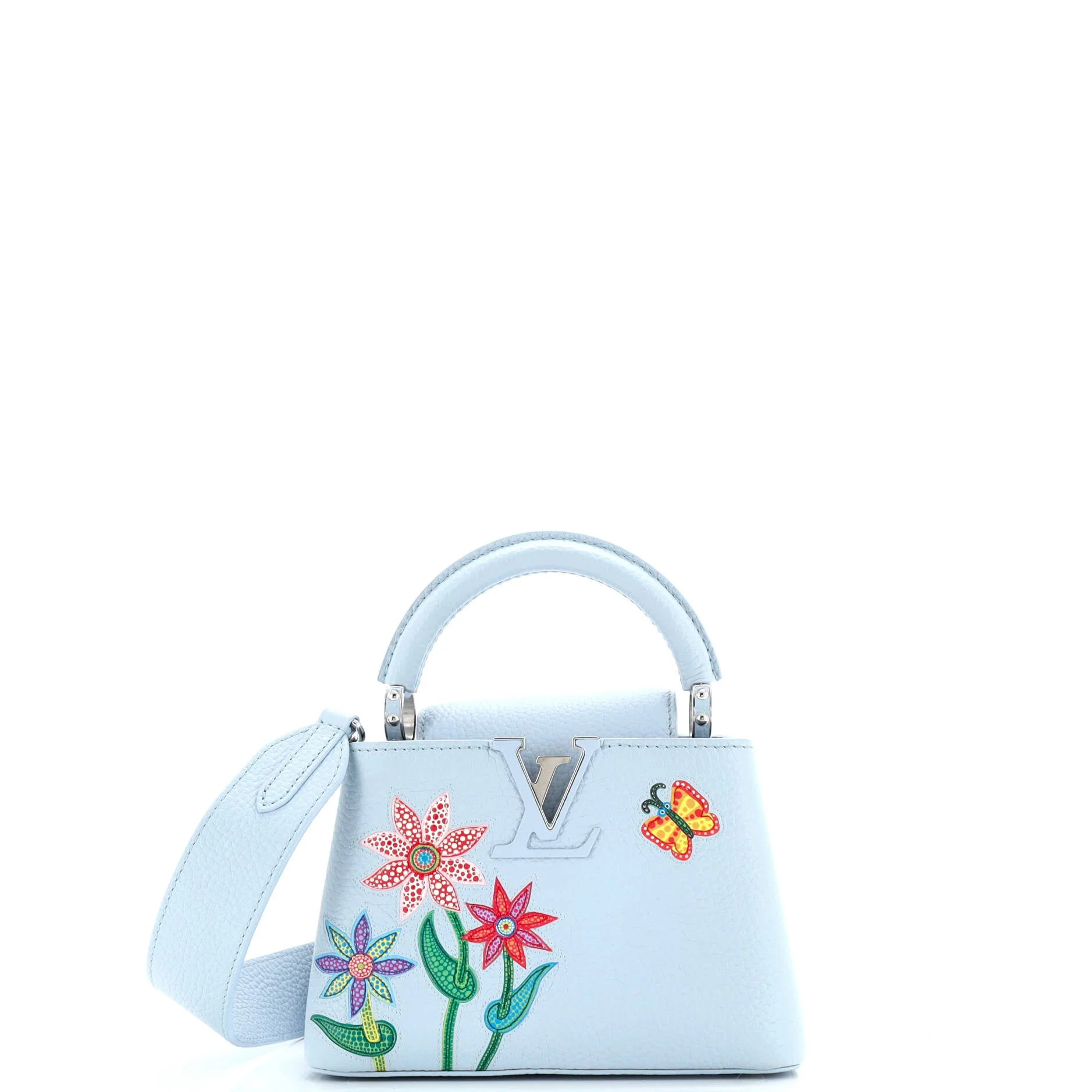 Pre-Loved Louis Vuitton Capucines Bag Yayoi Kusama Flowers Taurillon Leather Mini | Zulily