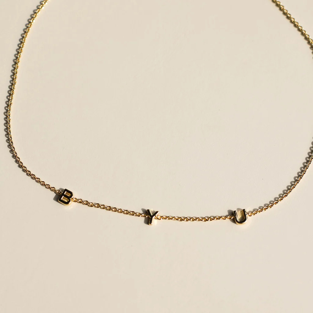 Brigham Young University Initial Necklace | Nickel and Suede