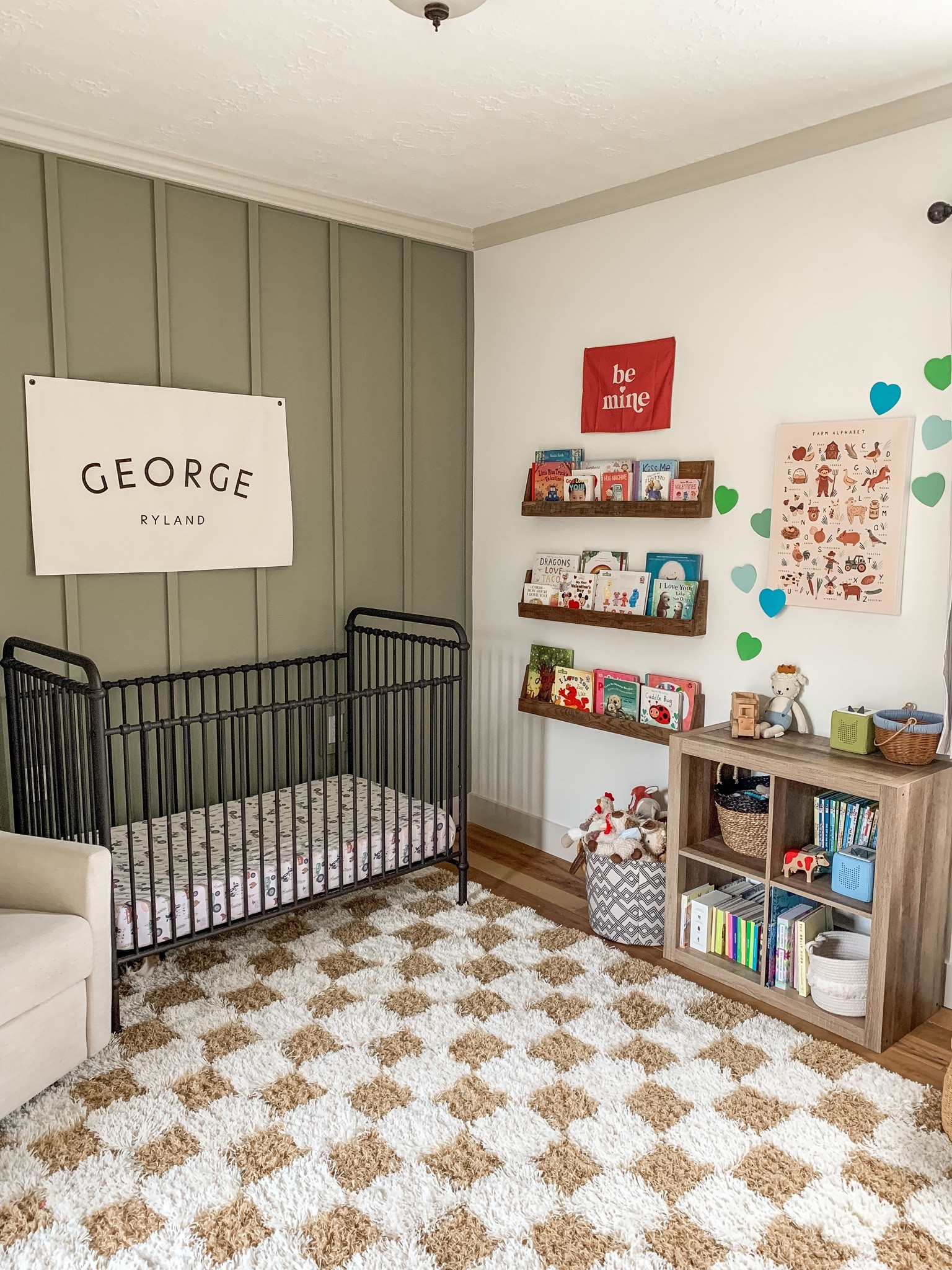 Valentines books & some green and blue hearts for baby George’s nursery 💙 He’s 6 months old and has only napped in this crib once, but hey at least his room is ready for each holiday 😂

#LTKbaby #LTKkids #LTKhome