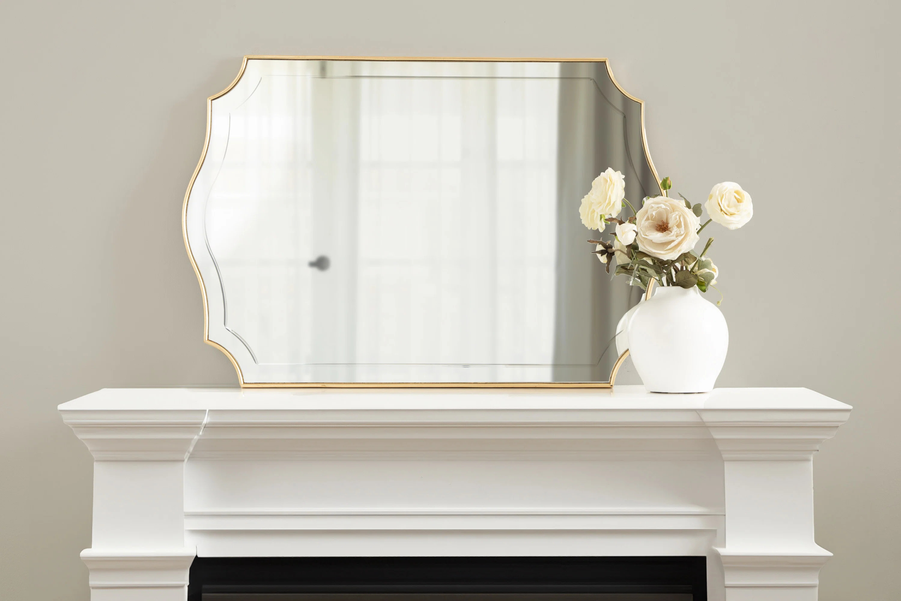 Koeppe Scalloped Wood Framed Wall Mounted Accent Mirror | Wayfair North America
