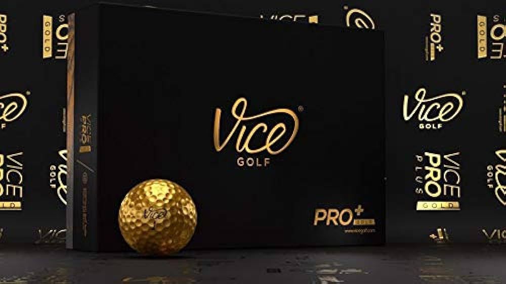Vice Pro Plus Gold Limited Edition Golf Balls | Amazon (US)