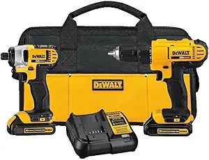 DEWALT 20V MAX Cordless Drill and Impact Driver, Power Tool Combo Kit with 2 Batteries and Charge... | Amazon (US)