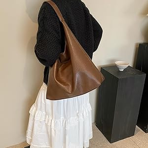 TIAASTAP Tote Bags for Women Leather Hobo Shoulder Bag Ladies Handbags Large Capacity Waterproof ... | Amazon (UK)