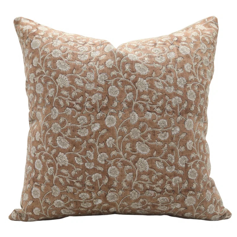 Fabdivine Artisan Block Printed Cushion Cover Handmade Linen Throw Pillow for Elegant Home Décor... | Wayfair North America