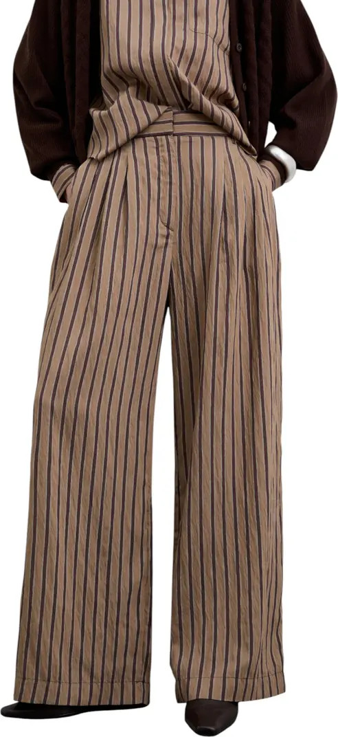 Scalpers Striped Pleated Trousers | Nordstrom | Nordstrom