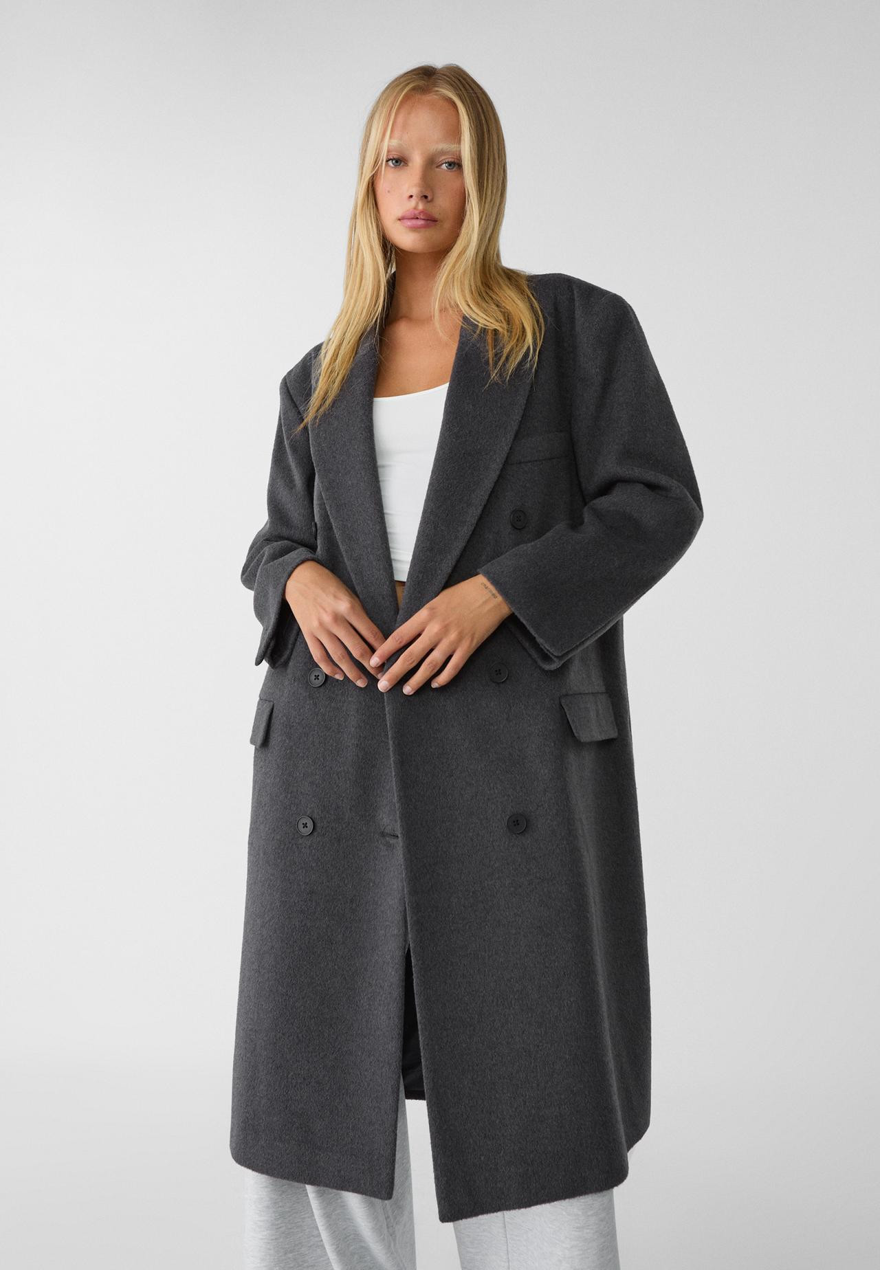 Long coat with pockets | Stradivarius (UK)