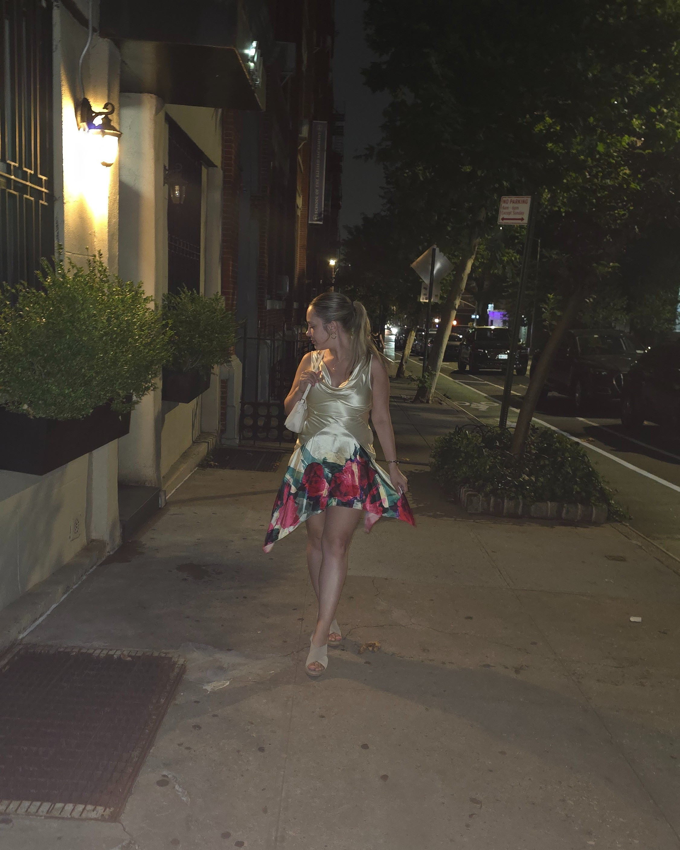 dress i wore in nyc. sized up to a 6 and it was still a little tight! the sandals are my most comfortable heels. also sized up a half size in them.

#LTKPetite #LTKParties #LTKShoeCrush