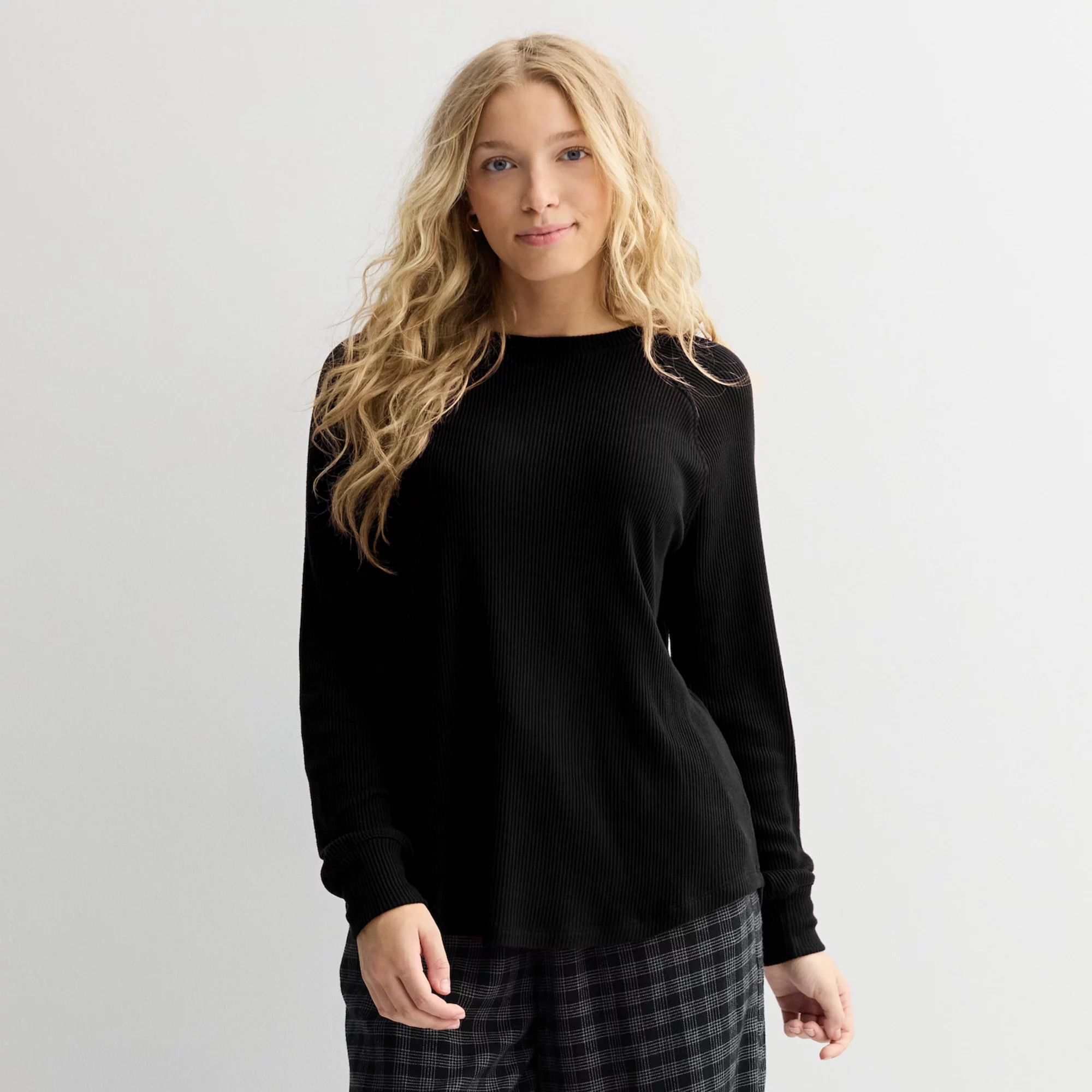 Juniors' SO® Cozy Ribbed Crewneck Pullover | Kohl's